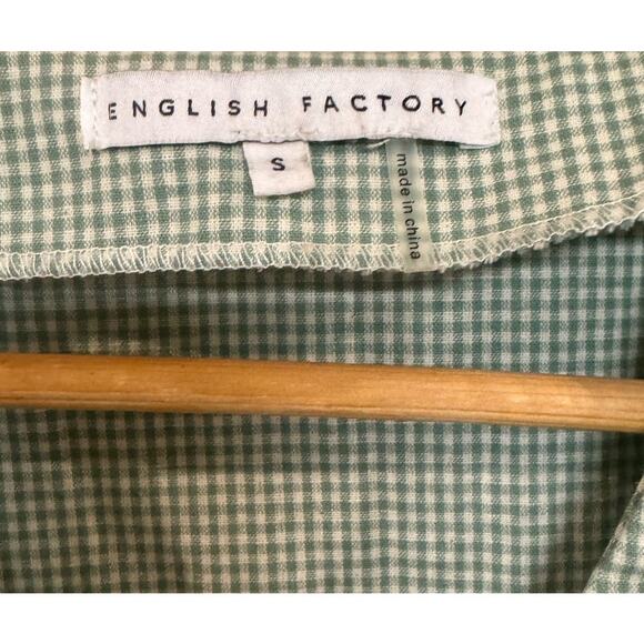 English Factory Ginham Cotton Blouse - Picture 4 of 7